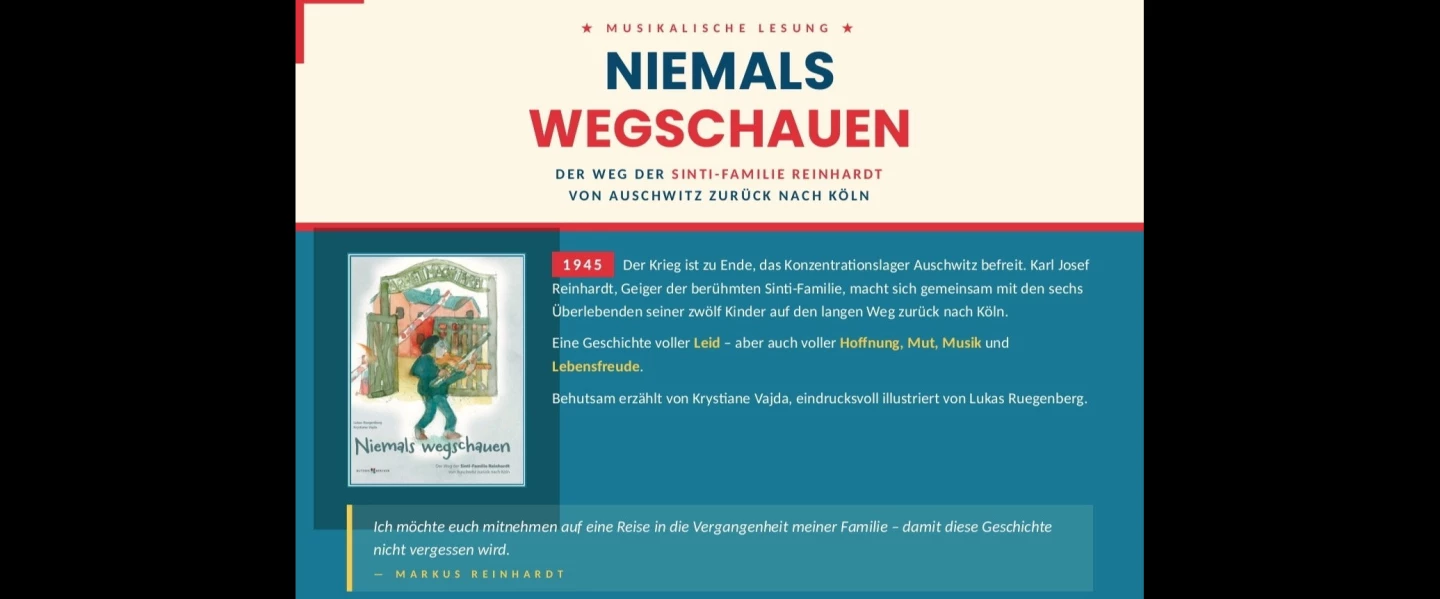 NIEMALS WEGSCHAUEN – Kulturkirche St. Barbara
